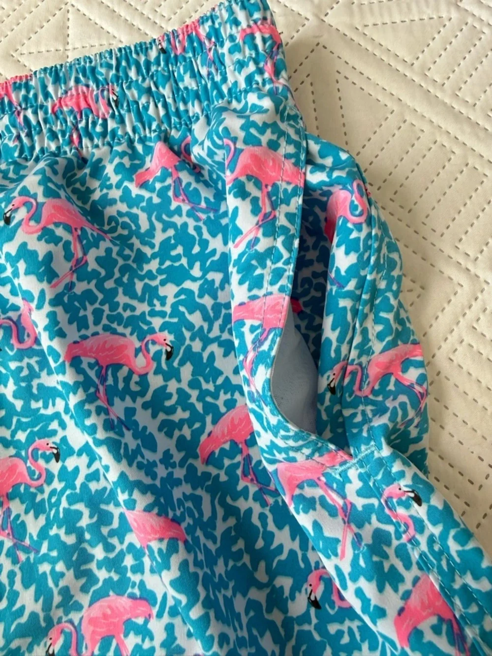 Chubbies Swim Trunks 7” Inseam Flamingo Print Size XL